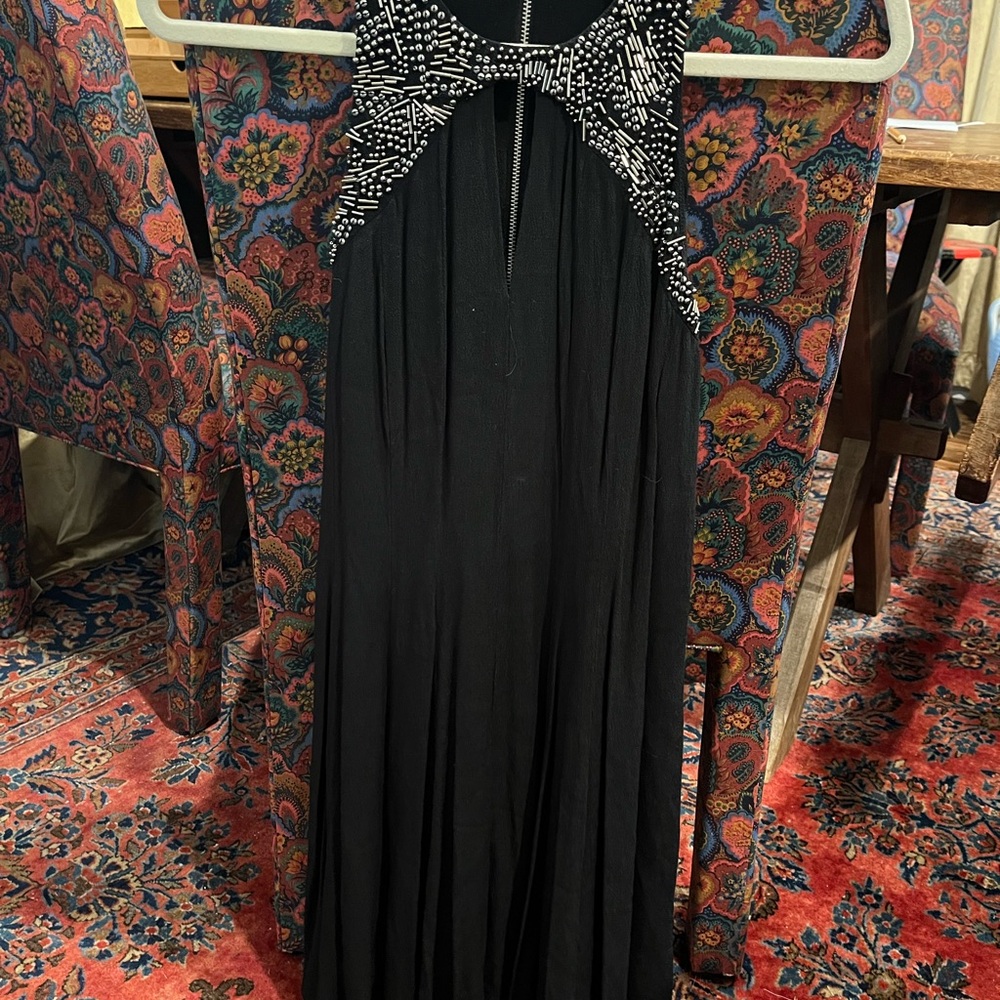 Rebecca Taylor Black Beaded Women's Dress